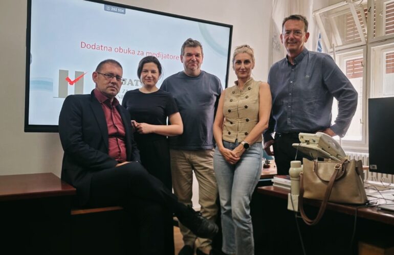 Završena dodatna obuka za miritelje u okviru projekta SUDOKU